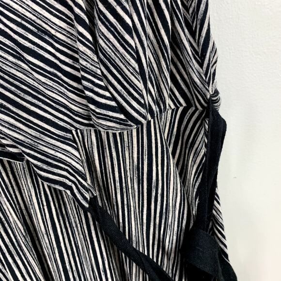 Anthropologie Maeve Salsola Stripe Maxi Midi Dress Hi High Low XS Extra Small - Picture 7 of 9